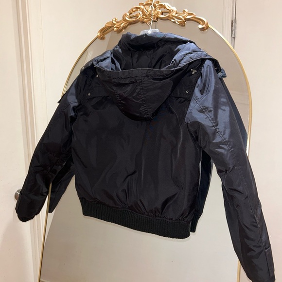True Religion Men’s Black Utility Jacket with with Removable Hood World Tour - Picture 5 of 5